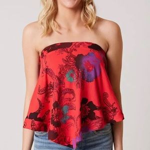 Free people strapless top EUC